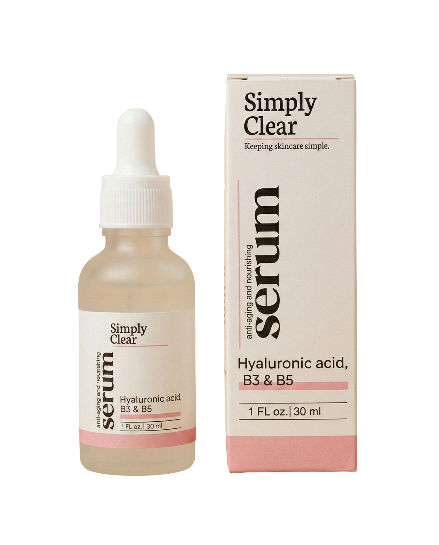 Hyaluronic Acid, B3 & B5